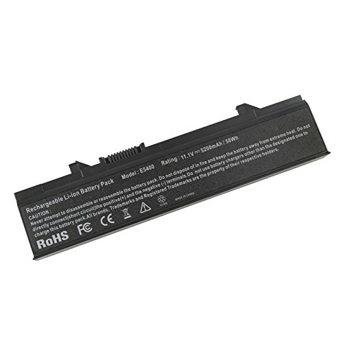 Futurebatt New Laptop Battery for Dell Latitude E5410 E5500 E5400 E5510 Series, fits P/N KM742 WU841 T749D - 18 Months Warranty [Li-ion 6-Cell]