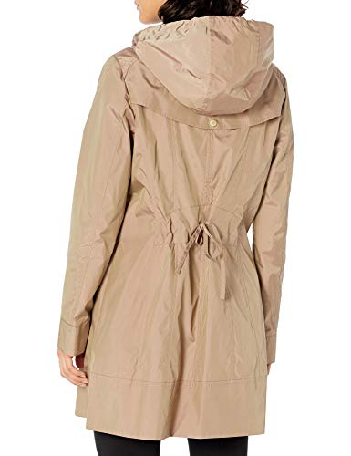 back bow packable hooded raincoat