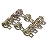 10 x 10mm Spring Clip Fuel Hose Line Water Pipe Air Tube Clamps Fastener