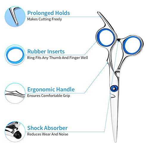 Hair Cutting Scissors Shears Kit,Hair Scissors Professional Stainless
