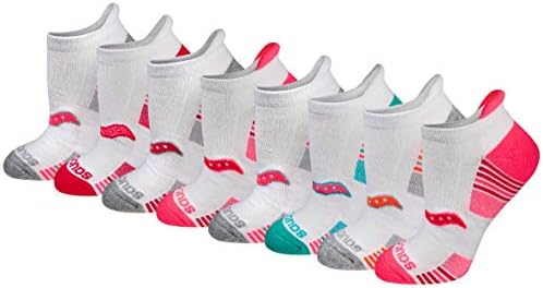 Saucony Women’s Performance Heel Tab Athletic Socks (8 & 16 Pairs)