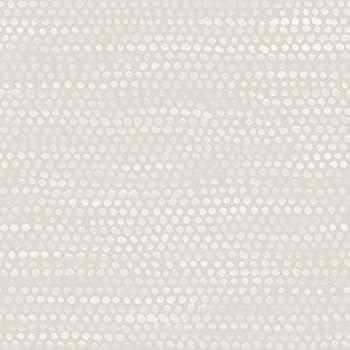 Tempaper Pearl Grey Moire Dots | Designer Removable Peel and Stick Wallpaper