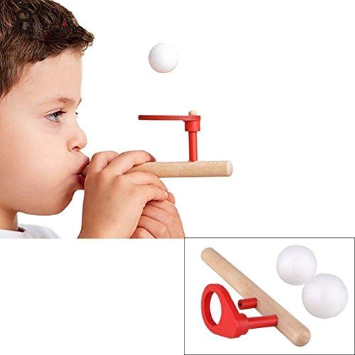 Kids Wooden Flute Blowing Balance Floating Ball Game Children Educational Toy