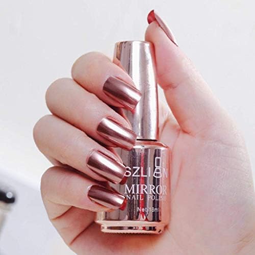 euwanyu Metallic Nail Polish Magic Mirror Effect Chrome Nail Art Polish Varnish (B)