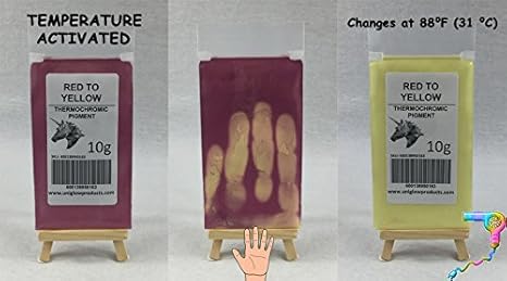 20g Temperatur auf der uniglow aktiviert Thermochrome Pigment Puder die funktioniert Erstaunlich mit Craft Projekte und Makin