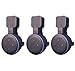 Dot Genie [Square Plug ONLY 2018-2021: Dot 3rd Gen Wall Mount | The Original Outlet Hanger | No Muffled Sound | Exposed Speaker Grill, Mics, and Lights (Black, 3-Pack)