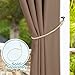 NICETOWN Patio Outdoor Curtain Waterproof, Thermal Insulated Light Blocking Rustproof Grommet Blackout Indoor Outdoor Patio Shades for Party/Cottage, 1 Panel, W52 by L84, Tan
