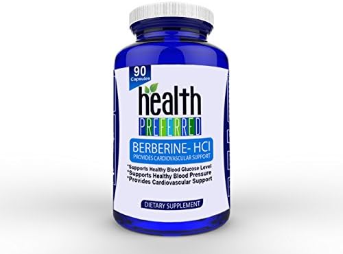 Berberine HCI Supplement - For Healthy Blood, Healthy Blood Pressure, and Cardiovascular Support- USA Made (90 Capsules, 900 mg per Serving)