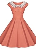 Miusol Women's Vintage 1940's Sleeveless Retro Style Rockabilly Evening Dress