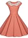 Miusol Women's Vintage 1940's Sleeveless Retro Style Rockabilly Evening Dress