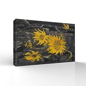 Canvas Wall Art Sunflower Pictures Home Wall Decorations for Bedroom Living Room Paintings Canvas Prints Framed - 12x18 inches