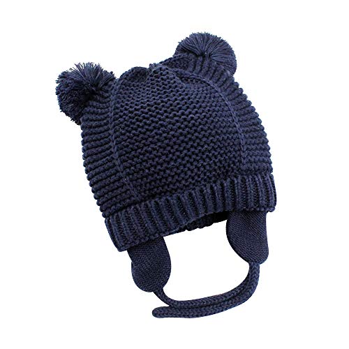 image for BAVST Baby Beanie Hat for Winter with Earfalp Cute Bear Kids Toddler G