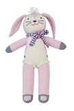 Blabla Fleur The Bunny Mini Plush Doll - Knit Stuffed Animal for Kids. Cute, Cuddly & Soft Cotton Toy. Perfect, Forever Cherished. Eco-Friendly. Certified Safe & Non-Toxic.