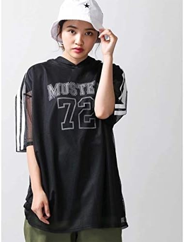 Amazon ウィゴー レディース Wego Wego ナンバリングラインtシャツワンピース ブラック F Tシャツ カットソー 通販