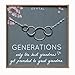 EFYTAL Great Grandma Necklace, 925 Sterling Silver 4 Circles, Four Generation Necklace for Women, Great Grandparents Gift