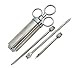 Heavy Duty Meat Injector 304 Stainless Steel - 2 Oz Seasoning Injector - Marinade Injector Syringe Includes 2 Needles