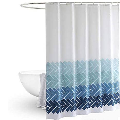Shower Curtain Chevron Geometric Bath Shower Curtains Mould Proof