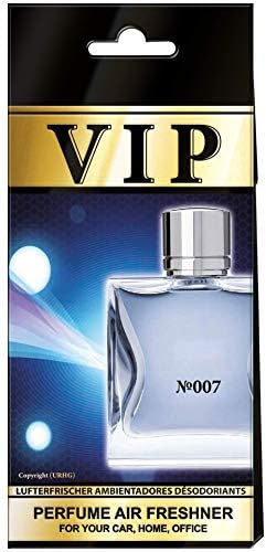 Caribi 5x VIP Car, Home or Office Air Freshener with parfume fragrance of №007 - Paco Rabanne 1 Million