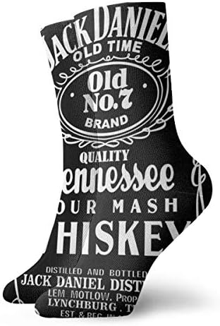 Jack Da_niels Casual Crew Socks Athletic Sports Dress Socks High Ankle