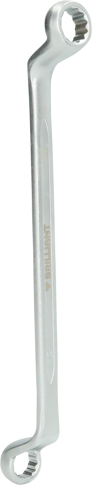 BRILLIANT TOOLS BT012903 Double Ring Spanner Offset 12 x 13 mm [Powered by KS Tools]