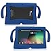 TabSuit 7'' BLUE Silicone Rubber Gel Soft Skin Case Cover case for 7'' Dragon Touch Dual Core Y88 Tablet [by BGmobile] (Blue)