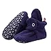 Zutano Unisex Cozie Fleece Baby Booties with Grippers, True Navy, 12 Months