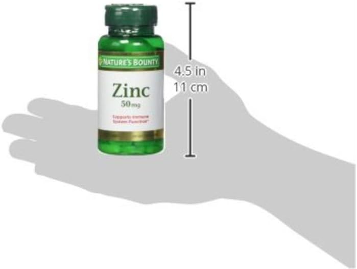 Nature's Bounty Zinc 50 mg Caplets 100 ea (Pack of 3): Health & Personal Care