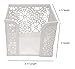 Blu Monaco White Desk Organizer for Women - 3 Piece Desk Accessories Set - Paper Clip-Accessory Tray, Sticky Note Holder, Pen Cup - White Floral Sunflower Pattern