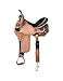 Silver Royal Desert Faith Barrel Saddle w/ Black Suede Overlaythumb 1