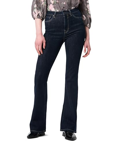 Buffalo David Bitton Women's High Rise Flare Joplin, Rinse Wash, 34
