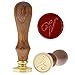 Letter V Wax Seal Stamp, Yoption Vintage Retro Brass Head Wooden Handle Alphabet Letter V Classic Sealing Wax Seal Stamp (V)