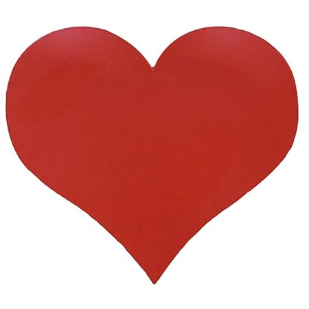 10er Pack - Magnetherzen für das Auto - Auto Schmuck für Hochzeit oder Valentinstag (Rot matt)