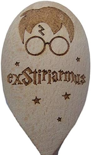 FastCraftHarry Potter Inspired Wizard EXSTIRIAMUS Wooden Baking Spoon Cooking Gift