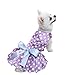 KOOLTAIL Dot Dog Dress for Small Dogs Cute Pet Clothes Dress Purple