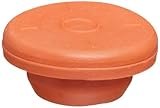 Wheaton 224100-172 Rubber 20mm Straight Plug Style Stopper, Natural Red Rubber/45 (Case of 1000)
