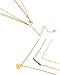 Shoopic Layered Coin Bar Pendant Lariat Disc Drop Y Chain Necklace for Women (bar coin2)