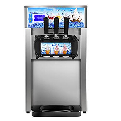 zinnor Ice Cream Machine, Commercial Soft Ice Cream Making Machine 1200W 3 Flavors 110V 18L/H Ice Cream Maker Frozen Drink Maker USA Shipping