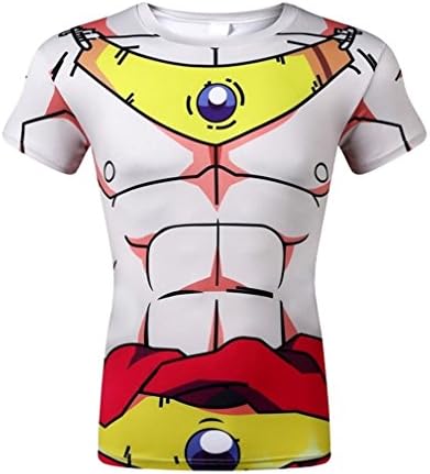 Cosplay Anime Broly Dragon Ball Z 3D Sport Fitness Gym T-Shirt (Size XL)