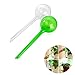 Warmshine 6 Pcs Garden Watering Globes Automatic Watering Globes Plant Self Watering Bulb Waterer Automatic Watering System,13cmx5cm/5.12inchx1.97inch (White&Green)