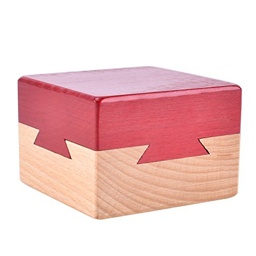 Blovec Wooden Puzzle Box Brain Teaser Magic Drawers Gift Wooden Secret Compartment Brain Game for Adults