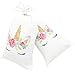 Birthday Unicorn Party Favor Bags Unicorn Candy Bags Gift Unicorn Treats Gift Bags for Girls Birthday Unicorn Party Bag Durable Canvas Unicorn Party Supplies Pack of 12