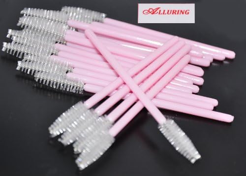 Alluring Pink Disposable Mascara Wands Eyelash Extension (QTY: 100)