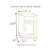 Signature Design by Ashley Barilanni Chair Side End Table Dark Brown