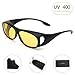 HD Night Vision Wrap Around Sunglasses RAYSUN Polarized Driving Sun glasses