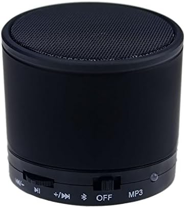 ANRANK BS62350AK Portable Mini Super Bass Stereo Bluetooth Speakers Metal Steel Wireless Audio Player With Mic FM Radio Support TF Card for iPhone Samsung Smartphone PC Tablet (Black)