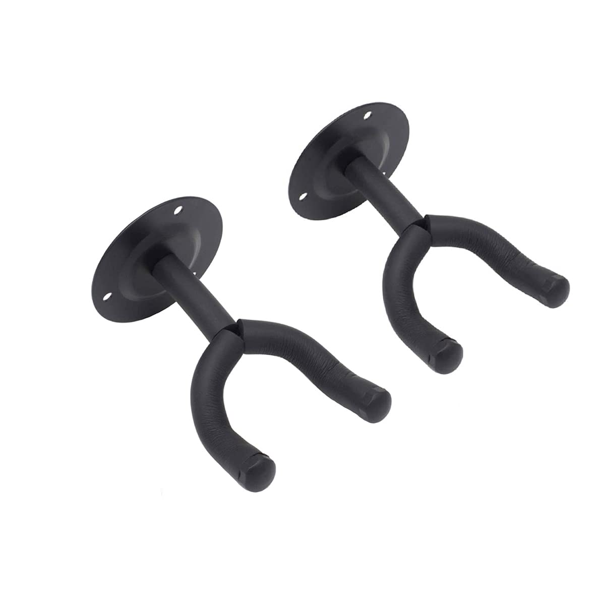 Tiardey 2 pcs Hanger and guitar wall mount, with screws, guitar hook, for acoustic, bass, electric guitar, mandolin, banjo and ukulele, etc.