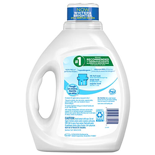 all Liquid Laundry Detergent, Free Clear for Sensitive Skin, Blue, Honeysuckle, 88 Fl Oz (58 Loads) - Image 2