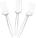 [50 Clear Forks] Plastimade Disposable Heavy Duty Plastic Cutlery,Great for Every Day Use, Home, Office, Party, Picnics, or Outdoor Events,