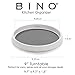BINO 9-Inch Lazy Susan Turntable Spice Organizer, White - Plastic Rotating Lazy Susan Organizer Tray for Kitchen Pantry, Refrigerator, Freezer, Cabinet, and Countertops