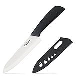 Opelware Ceramic Chef Knife, 6 inch Cutlery Kitchen Knife with Sheath Cover - Sharp Blade, Eco Friendly